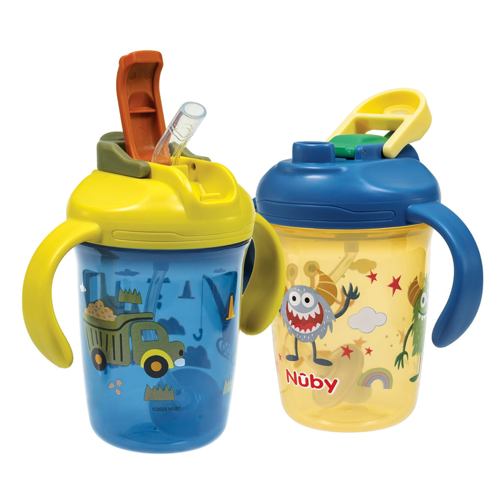 2-in-1 Toddler Cup (2 Pack) | Tractors & Monsters (XRFU)