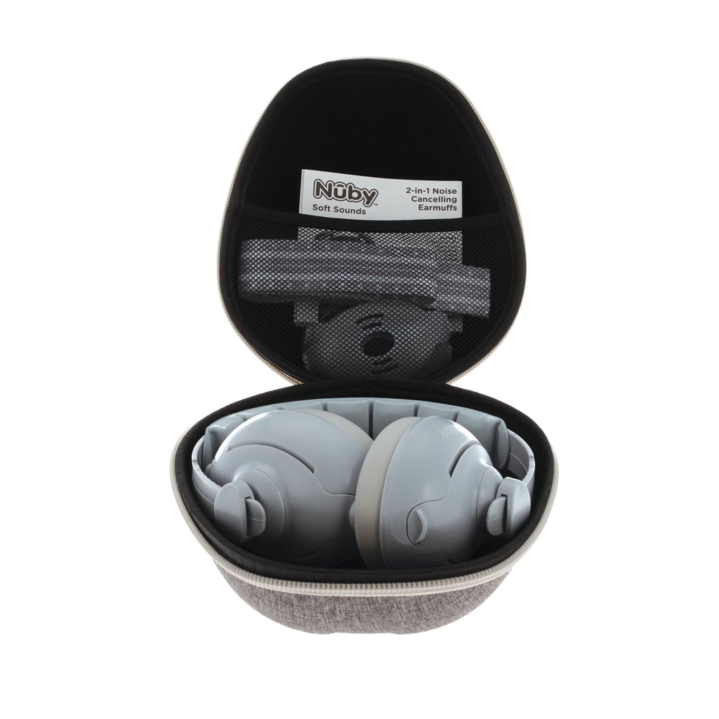 Soft Sounds 2-in-1 Noise Cancelling Earmuffs | Grey (T0H2)