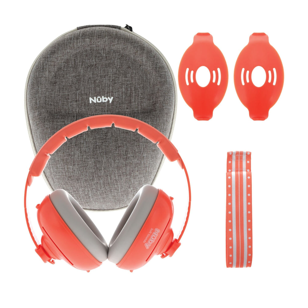 Soft Sounds 2-in-1 Noise Cancelling Earmuffs | Orange (ZB6I)