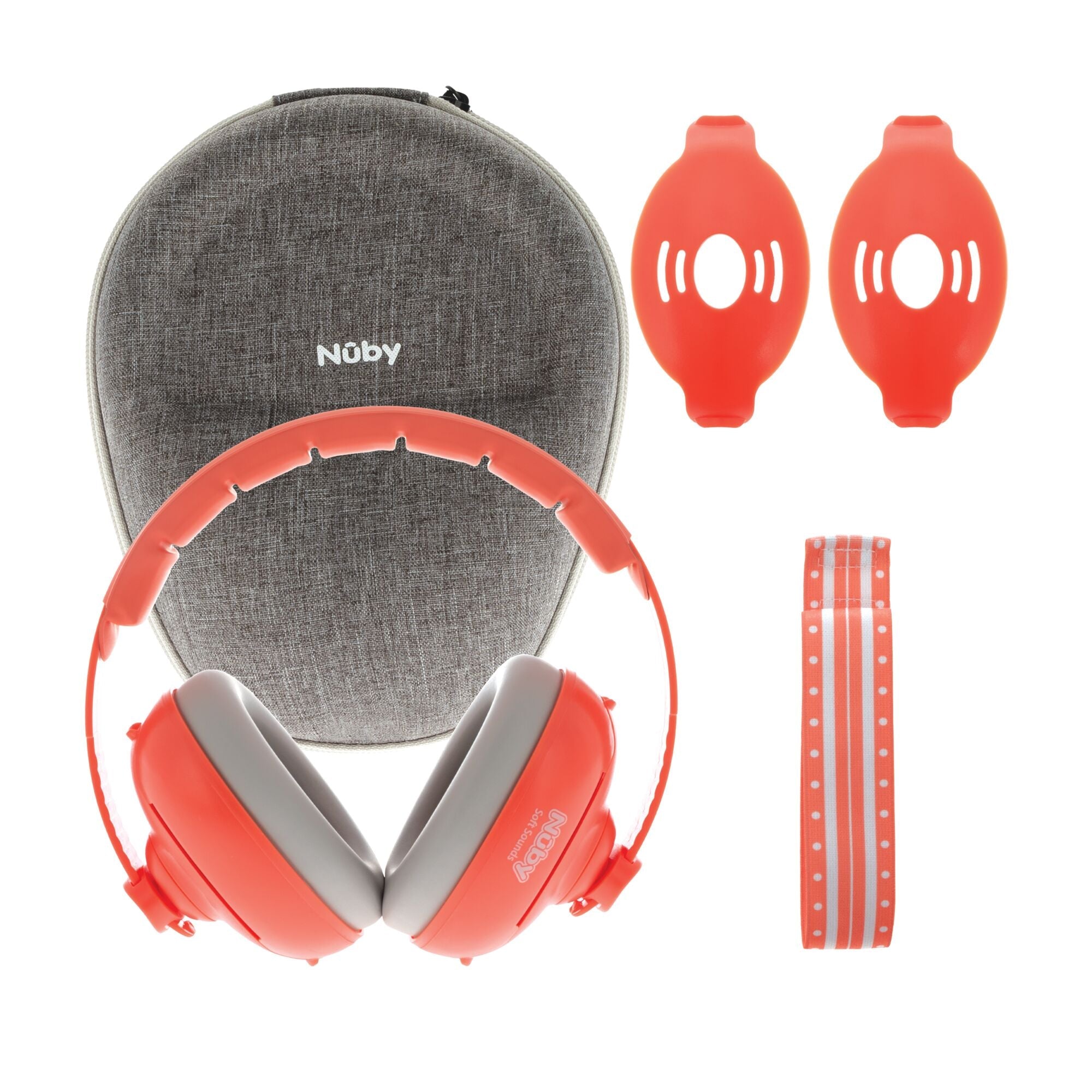 Soft Sounds 2-in-1 Noise Cancelling Earmuffs | Orange (ZB6I)