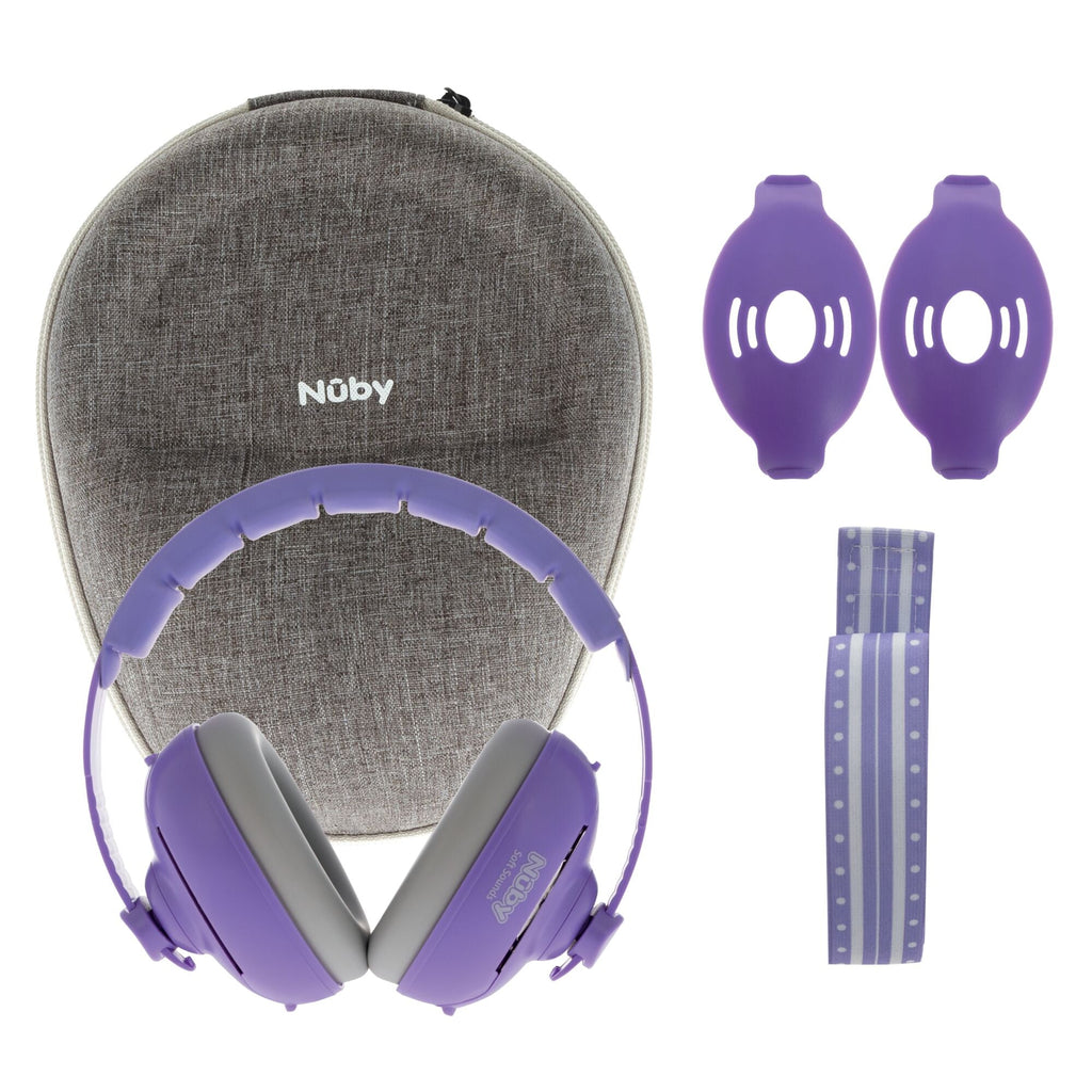 Soft Sounds 2-in-1 Noise Cancelling Earmuffs | Purple (ELIO)