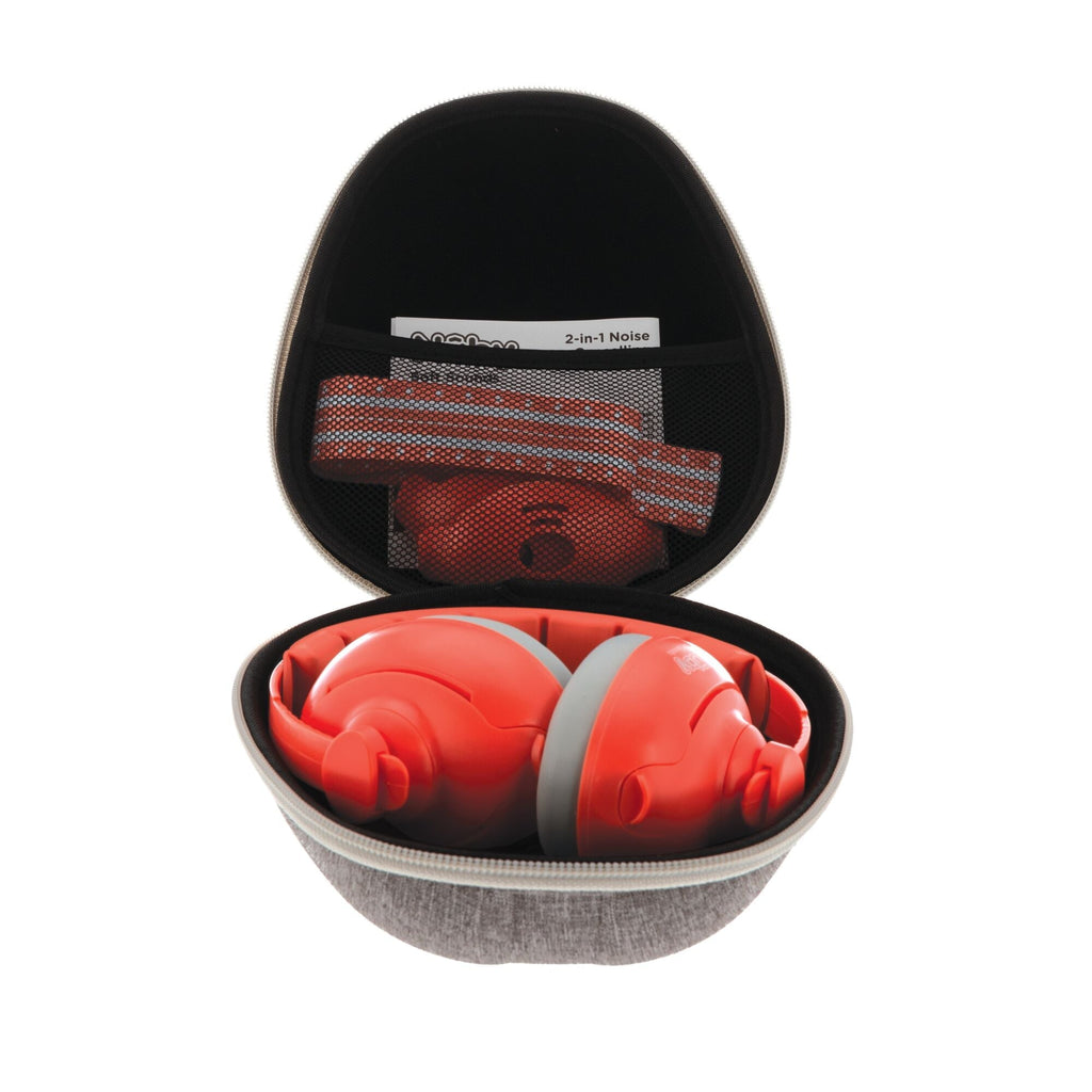 Soft Sounds 2-in-1 Noise Cancelling Earmuffs | Orange (ZB6I)
