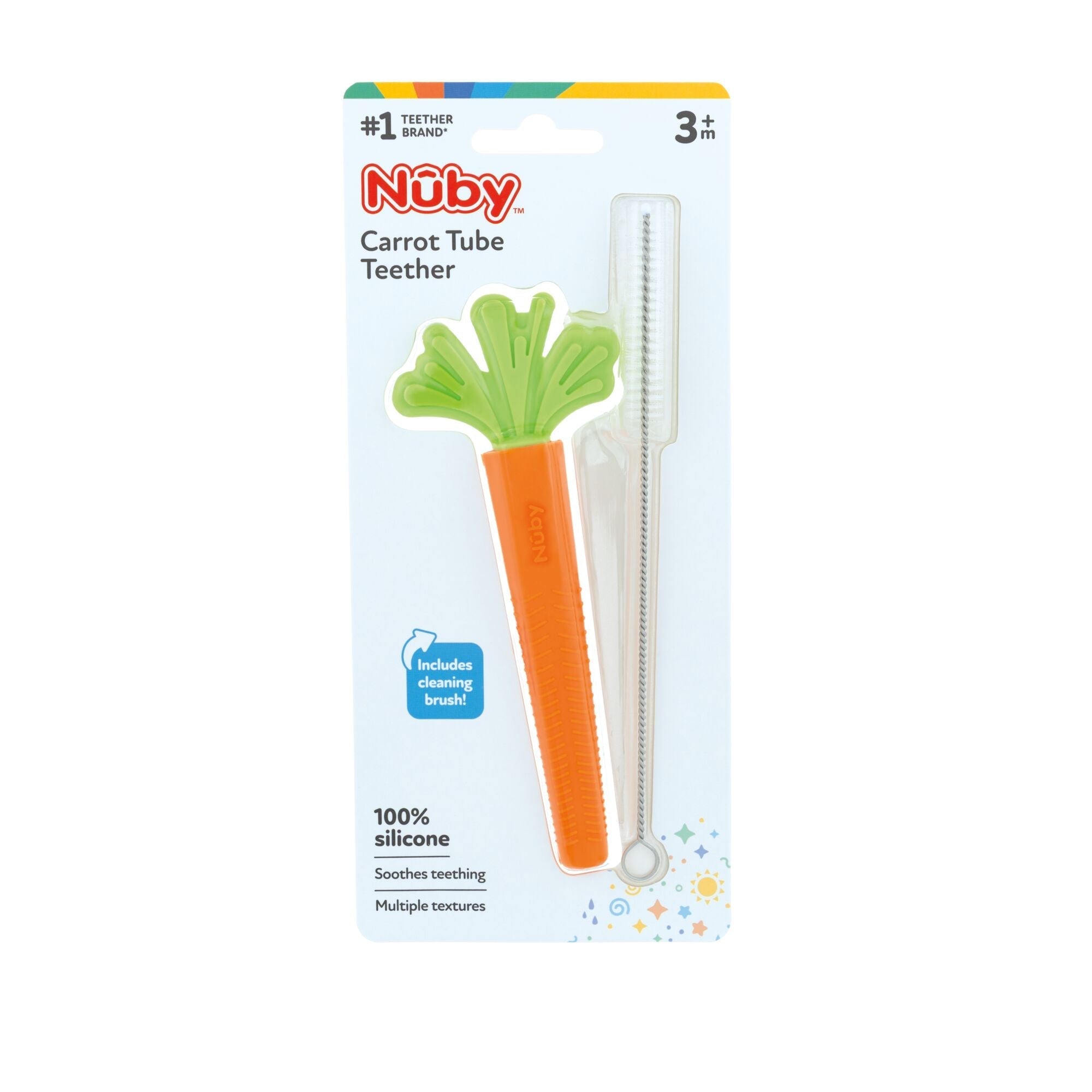 Silicone Carrot Tube Teether (EIAF)