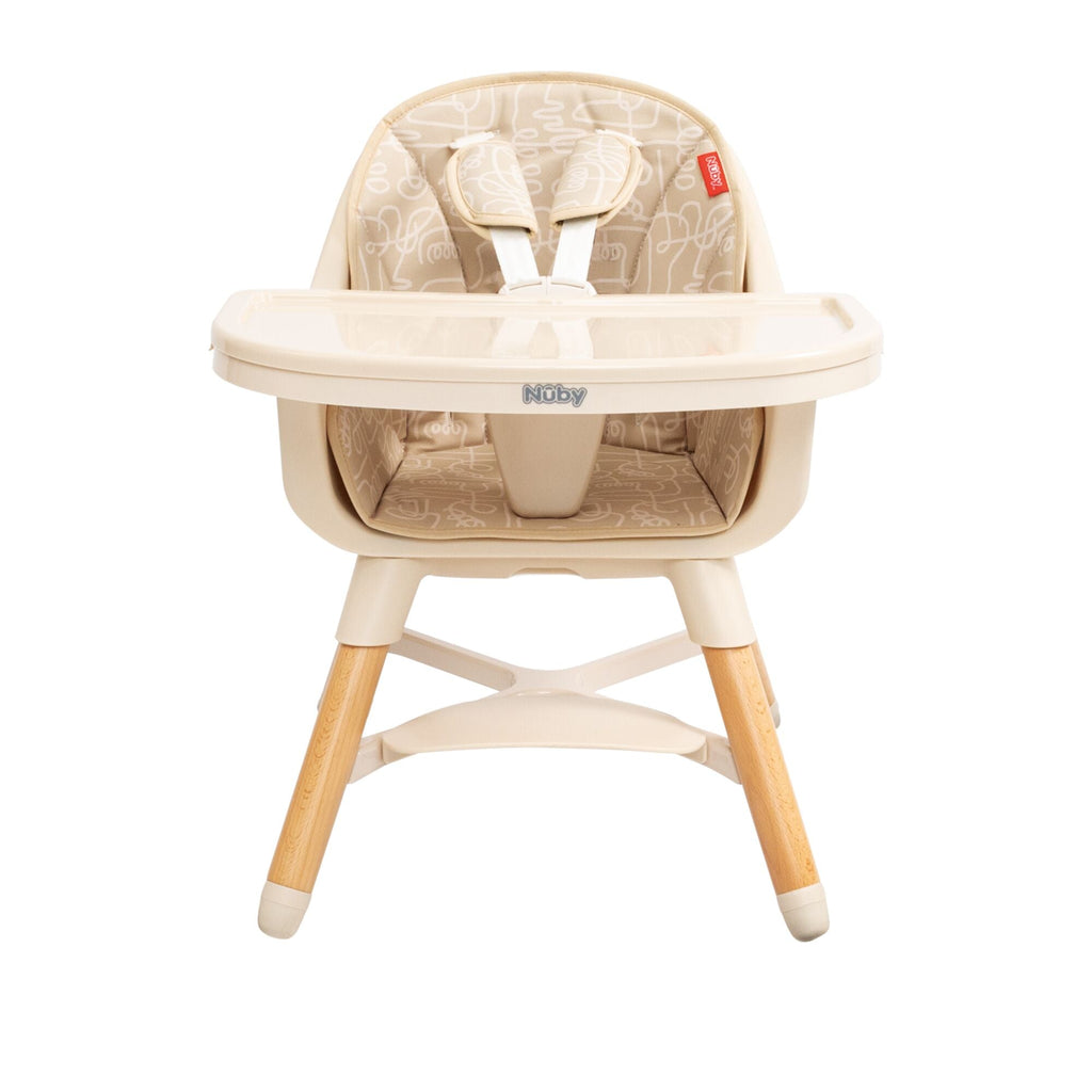 4-in-1 Multi-Use High Chair | Beige Lines (8M7K)
