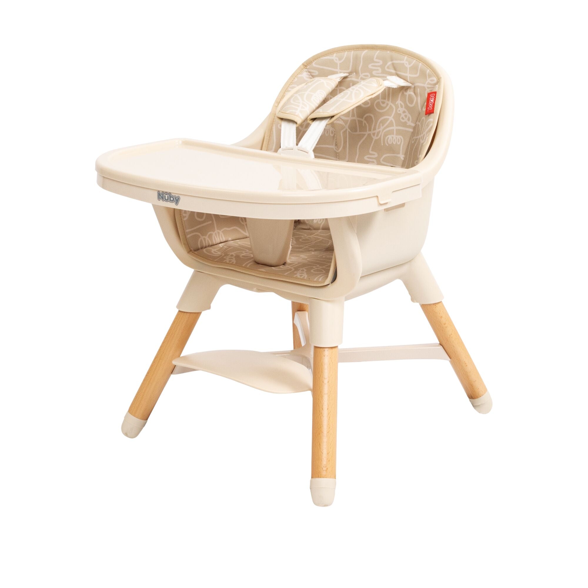 4-in-1 Multi-Use High Chair | Beige Lines (8M7K)