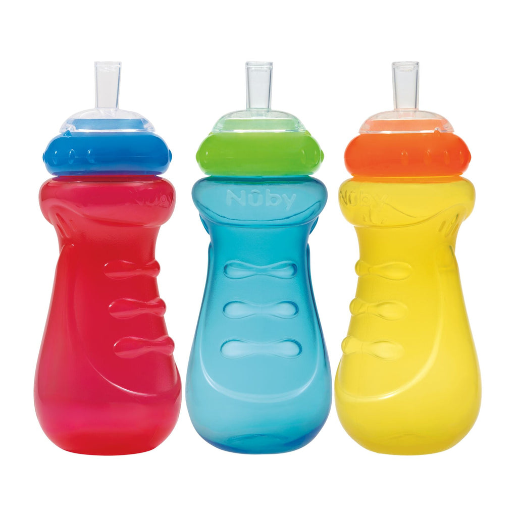 Sports Sipper Cup (3 Pack) | Red / Blue / Yellow (D8TG)