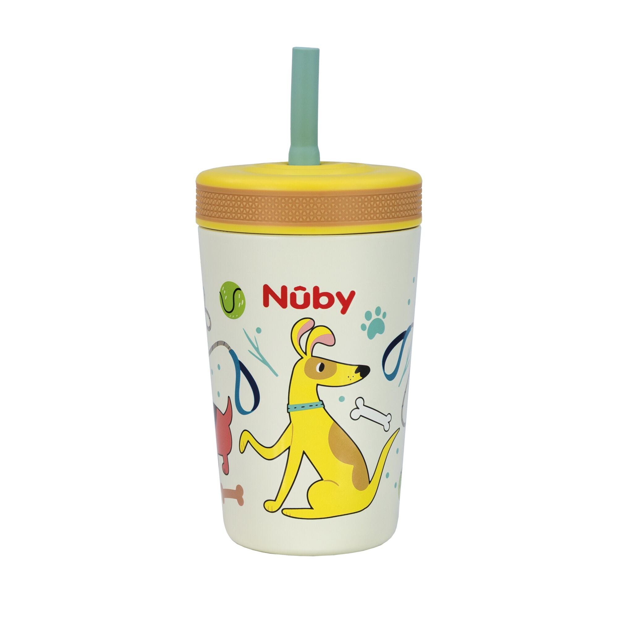 Thirsty Kids Flexstraw Stainless Steel Cup | Dogs (OMSY)