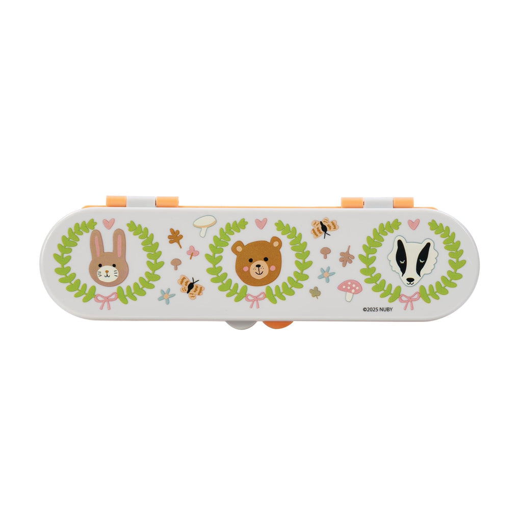 Stainless Steel Toddler Utensil Set | Forest Animals (HJTO)