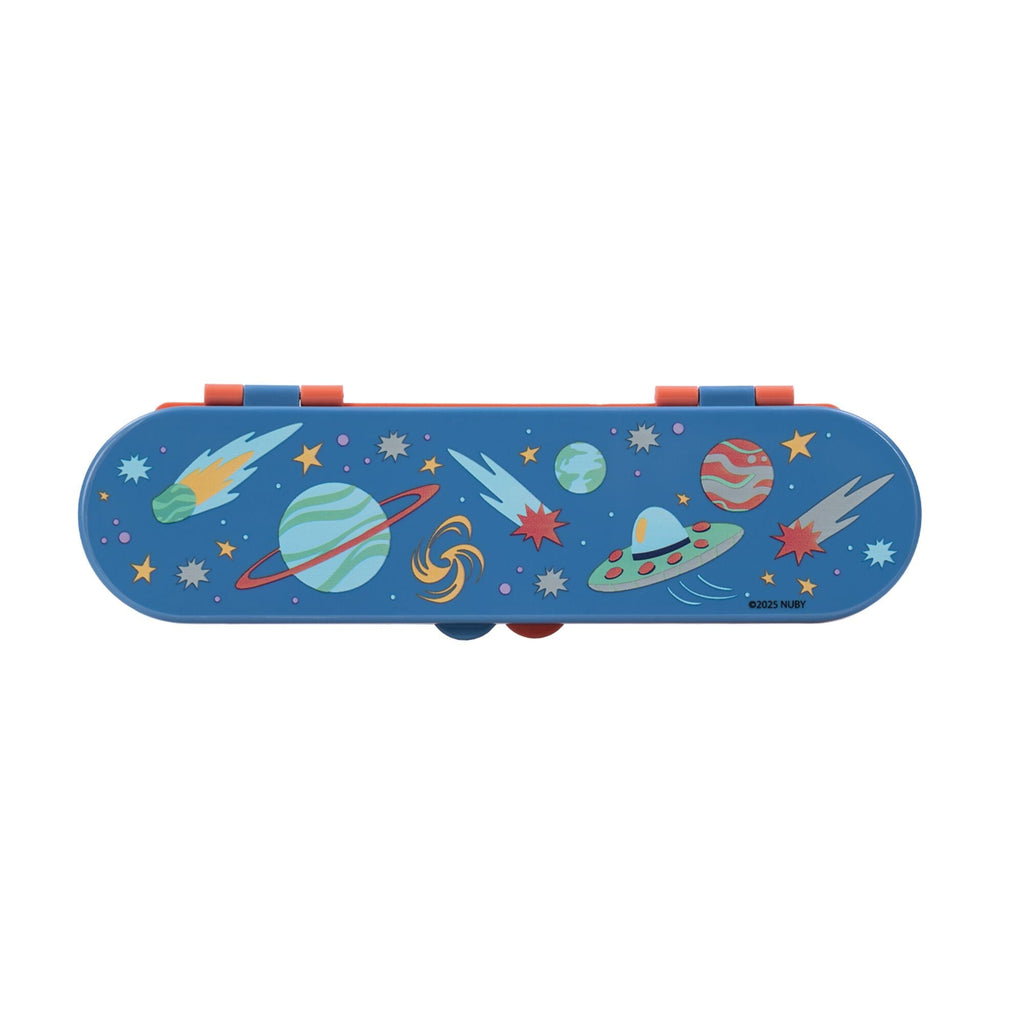 Stainless Steel Toddler Utensil Set | Outer Space (08WE)