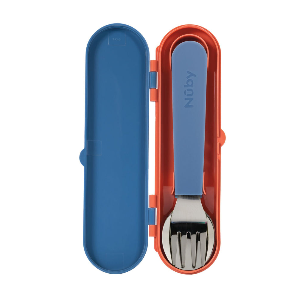 Stainless Steel Toddler Utensil Set | Outer Space (08WE)