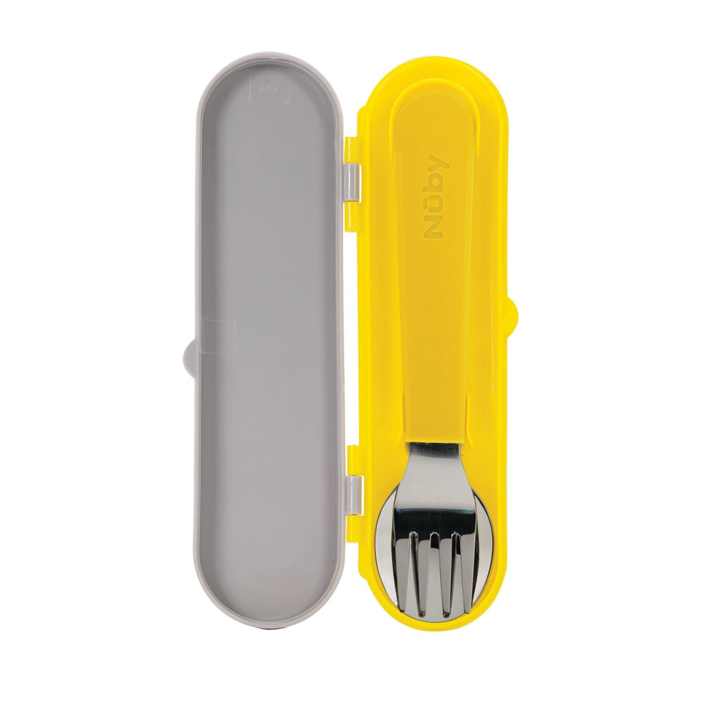 Stainless Steel Toddler Utensil Set | Construction Zone (VNIR)