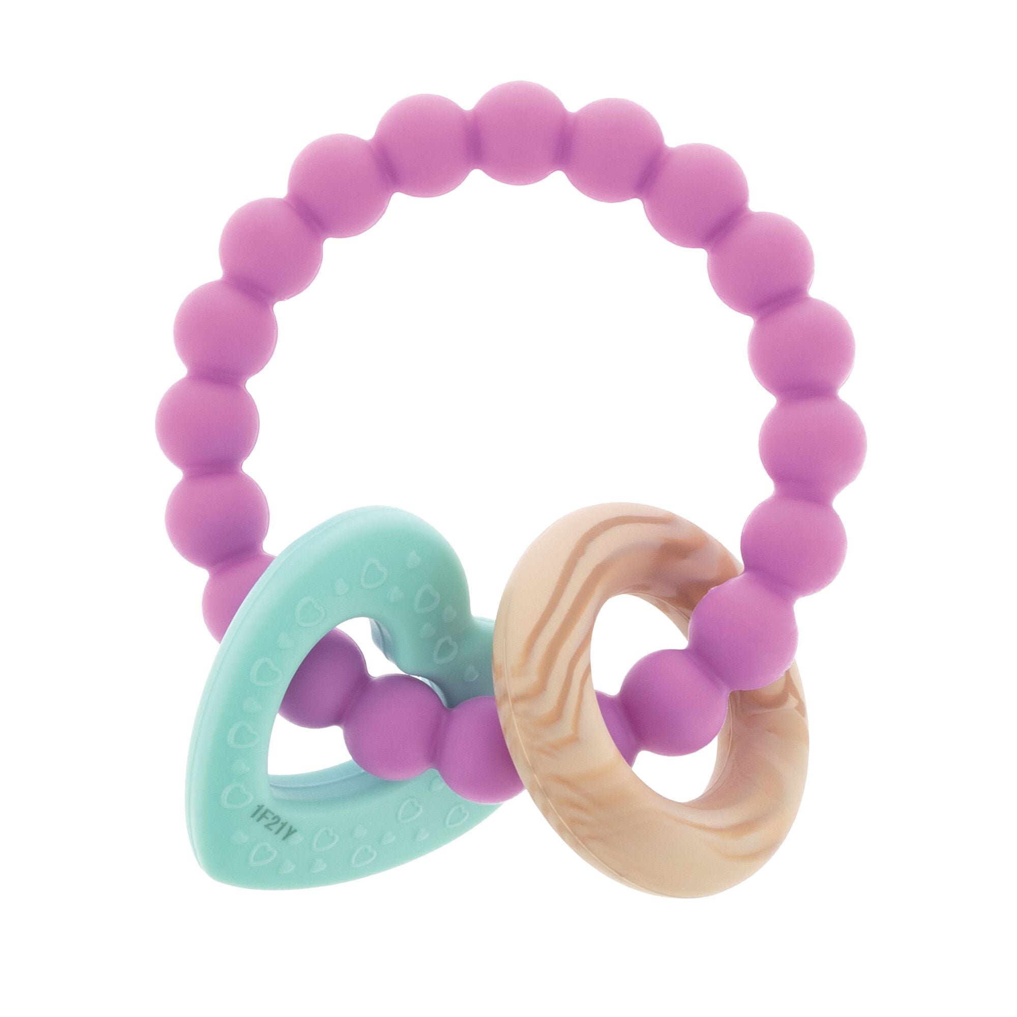 Beaded Silicone Teething Ring (SK3W)