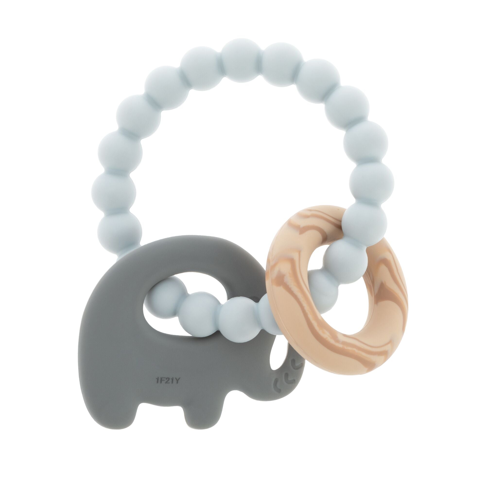 Beaded Silicone Teething Ring (SK3W)