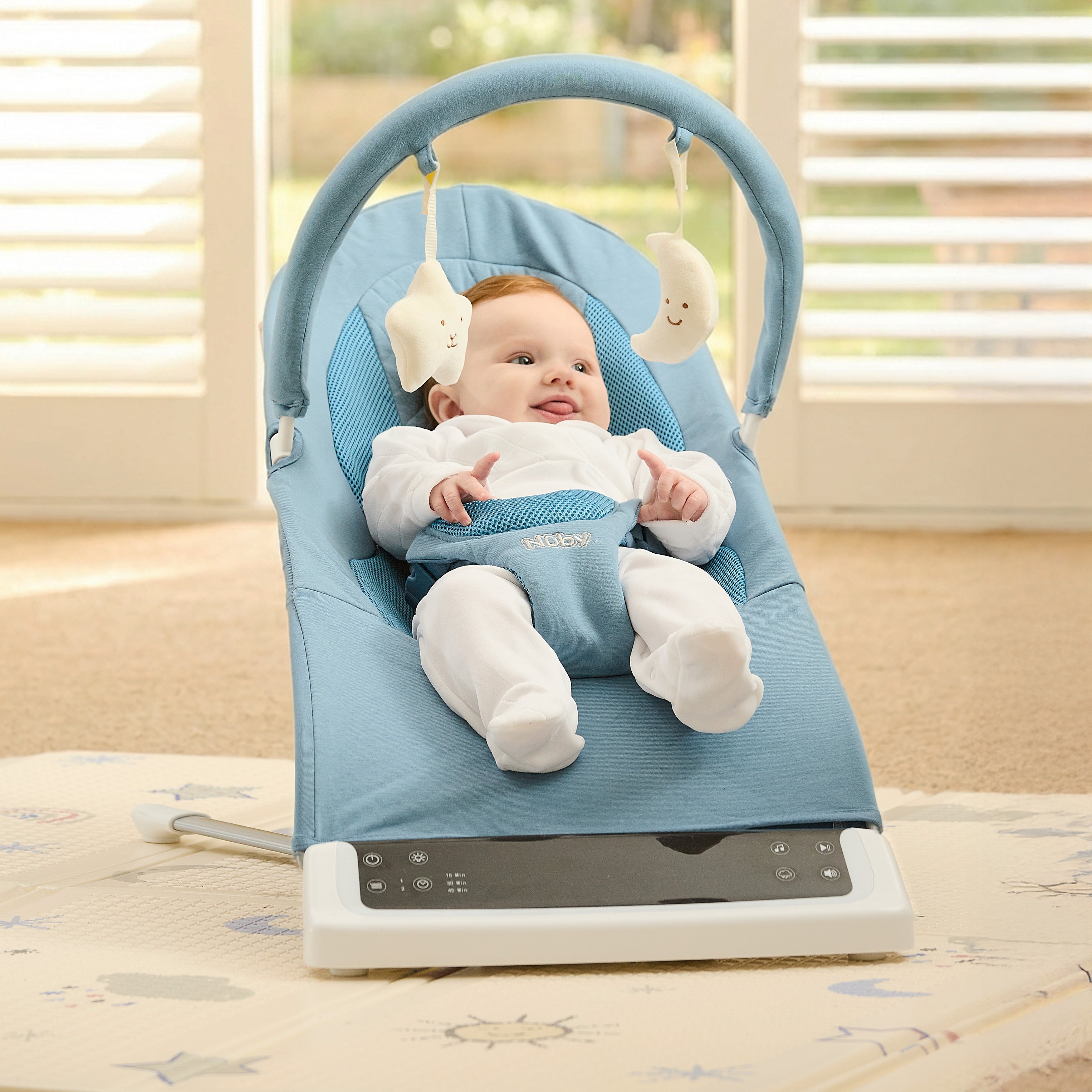 Deluxe Baby Bouncer Seat | Blue (4XIP)
