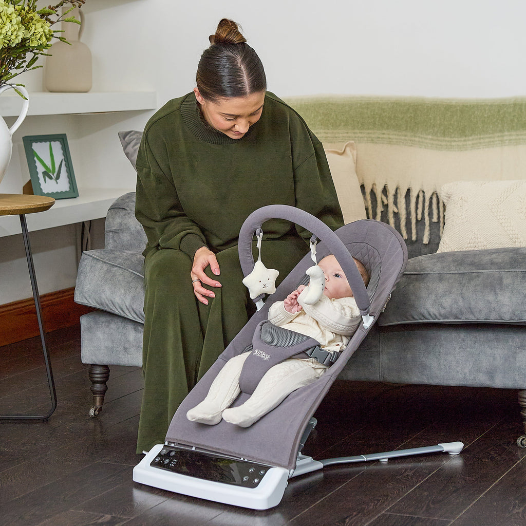 Deluxe Baby Bouncer Seat | Grey (3R7P)