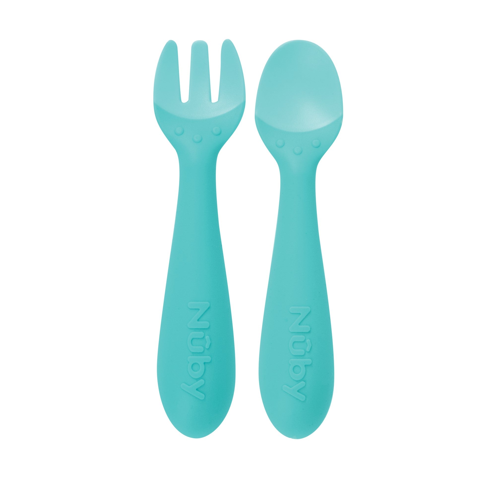 Silicone Easy Grip Fork and Spoon Set (8IVP)