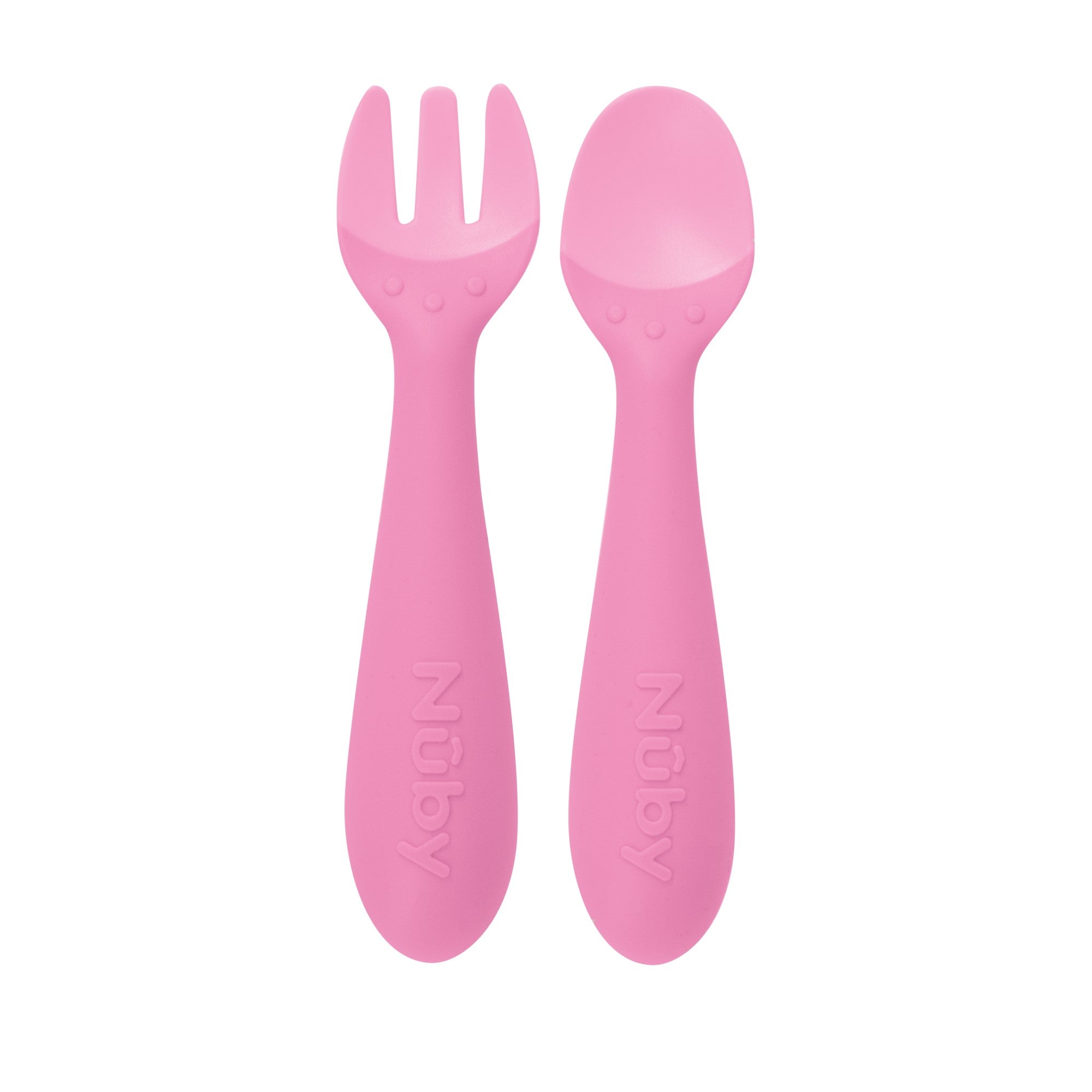 Silicone Easy Grip Fork and Spoon Set (8IVP)