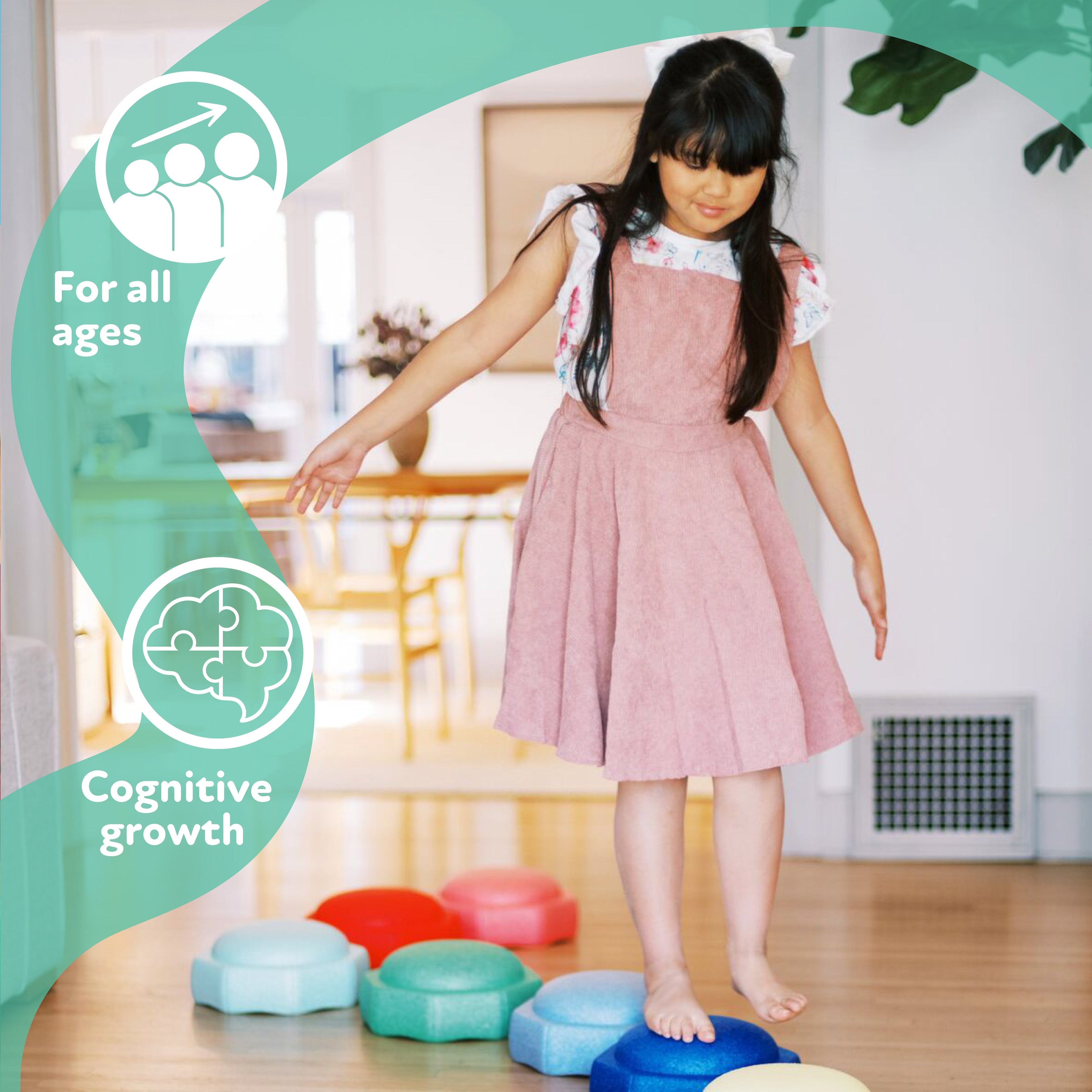 StepPebbles and FREE Balance Board | Primary (SNP8)