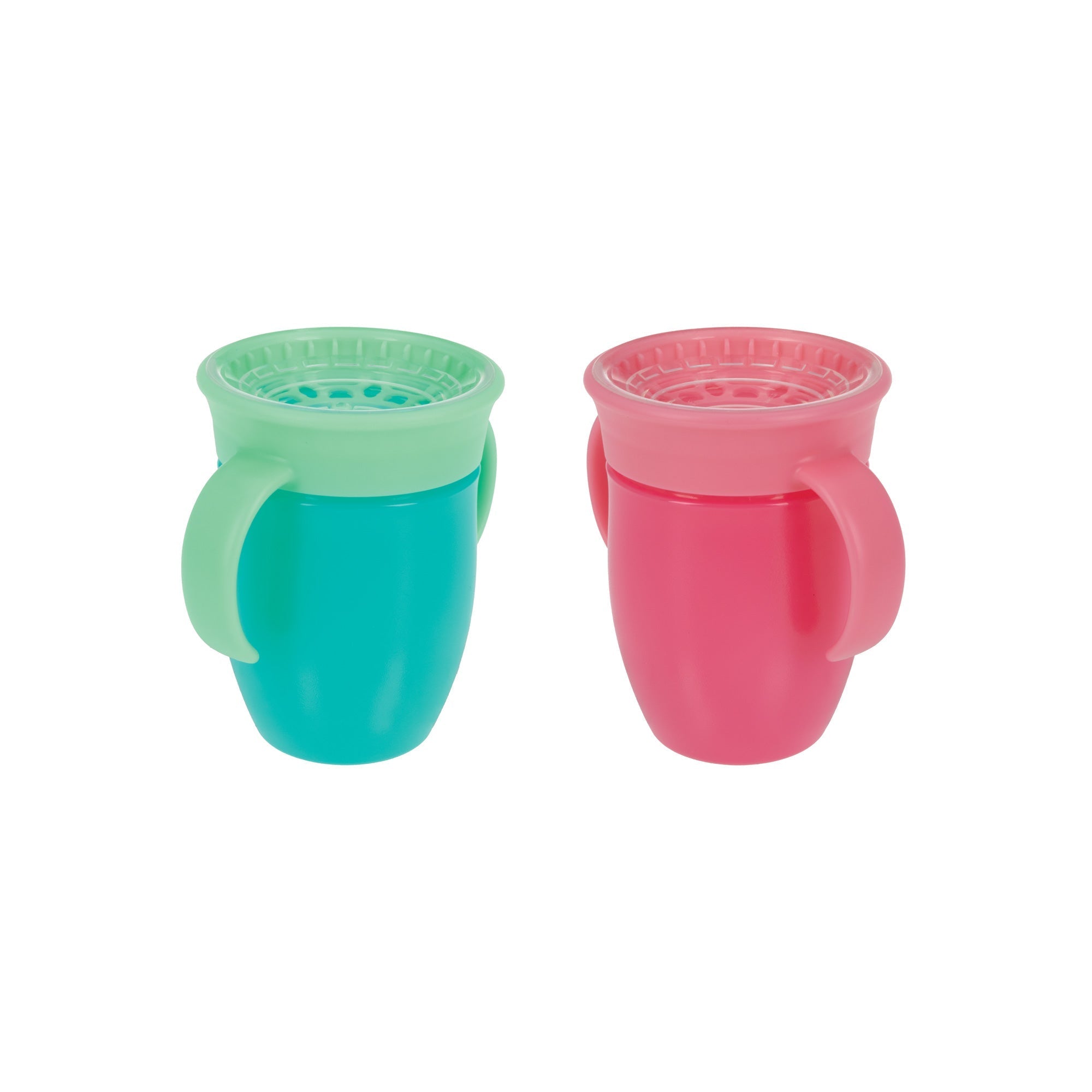 360 Wonder Cup with Handles (2 Pack - 5 oz) | Pink/Aqua (N1YT)